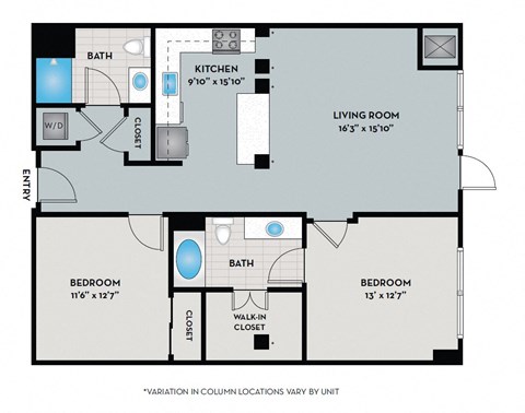 a floor plan of a bedroom floor plan with a bathroom and a living room